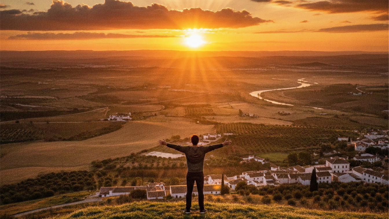 versiculos de fuerza hombre al amanecer esperanza