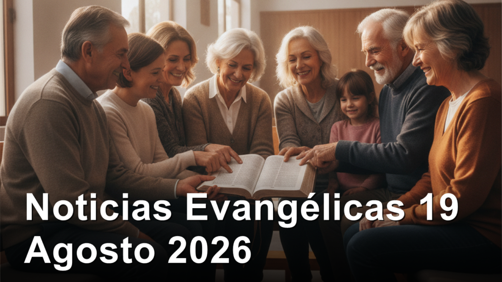 Grupo de personas leyendo la Biblia juntos en una iglesia