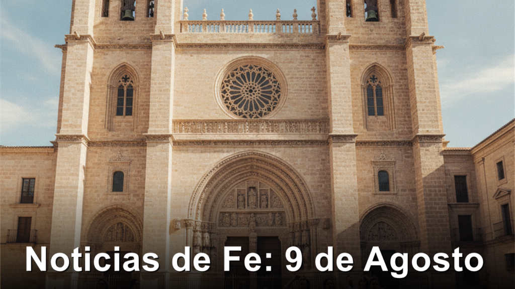 Noticias de fe hoy 9 de agosto 2026, catedral espanola
