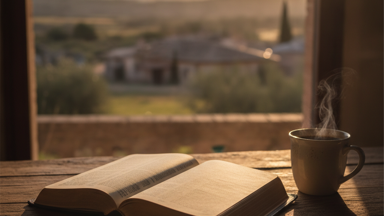 biblia abierta luz de la manana