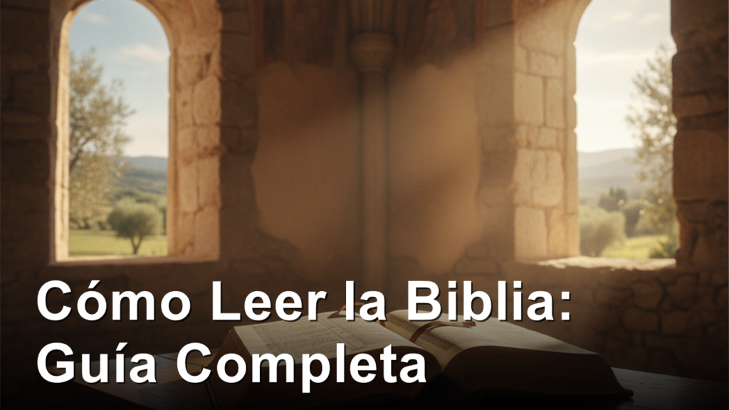 como leer la Biblia desde cero guia principiantes