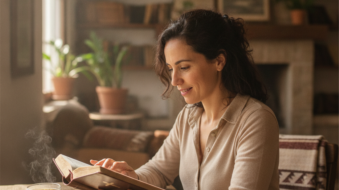 Mujer leyendo la Biblia reflexion devocional