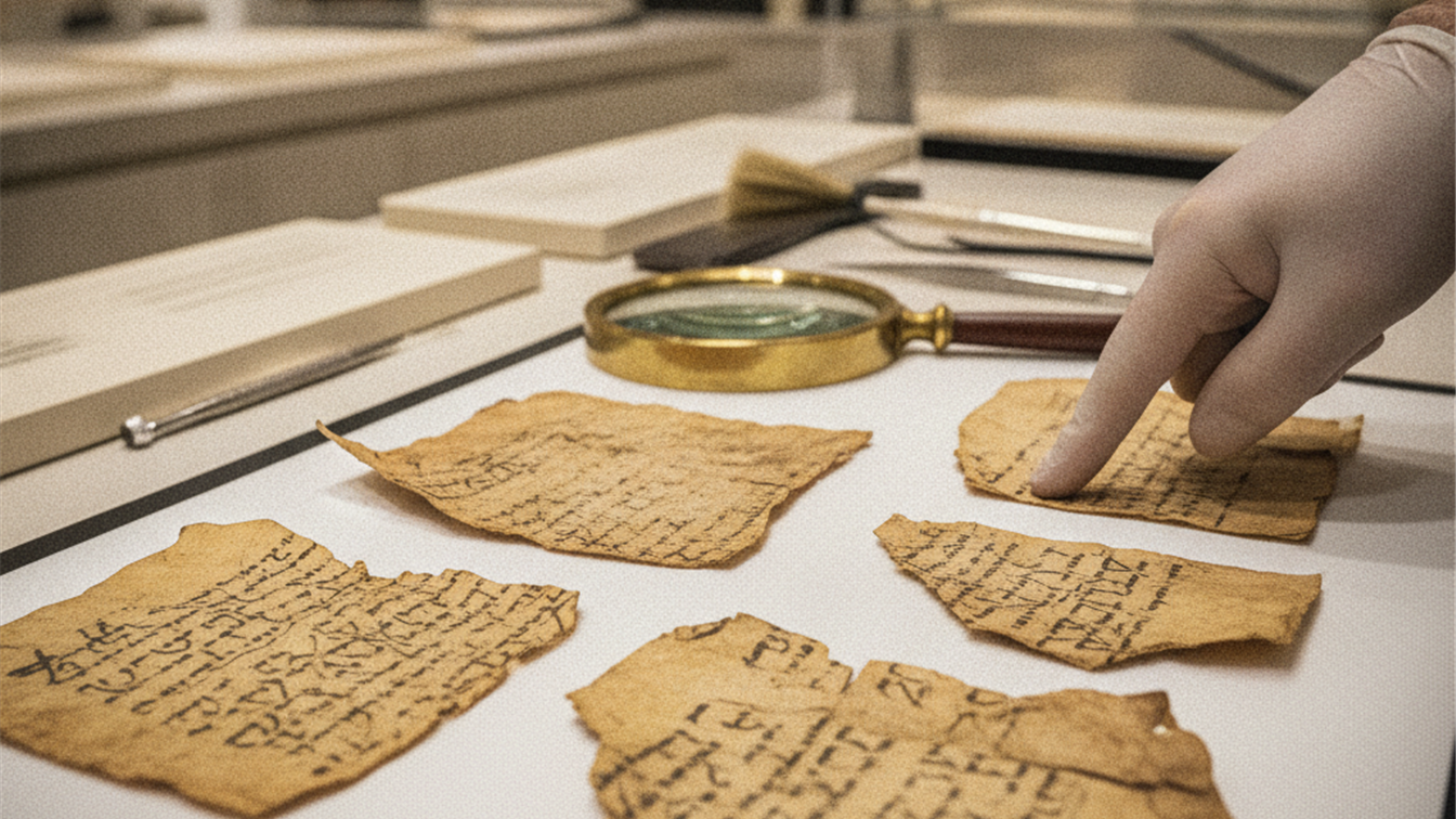 Ancient Bible manuscript fragments, archaeological discovery in Israel