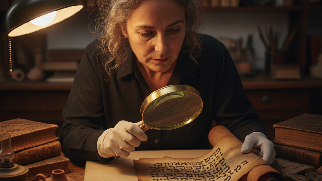 Investigador examinando manuscritos biblicos antiguos hallazgos arqueologicos 2026