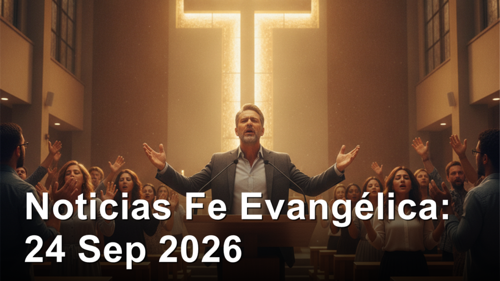 Noticias evangelicas fe España 24 septiembre 2026 pastor predicando congregacion