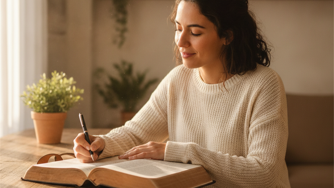 mujer leyendo la Biblia promesas de Dios